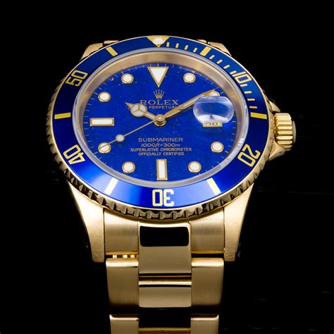 rolex submariner d oro|rolex submariner oro acciaio blu.